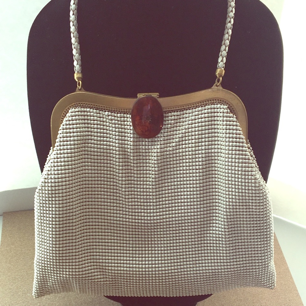 Original Whiting & Davis Purse with Bakelite clasp